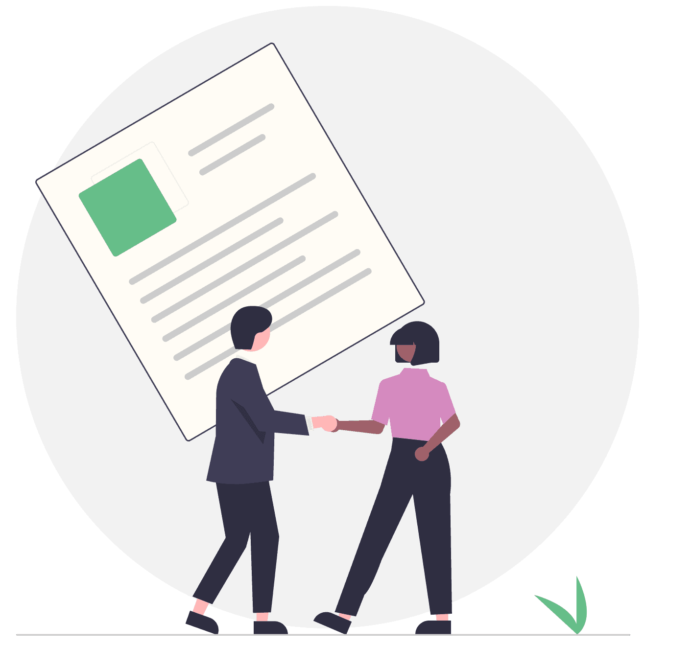 Job seeker landing their job